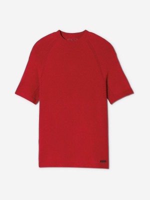 Sun Day Red 3D Knit Mock Červené | YMLQAEK-53