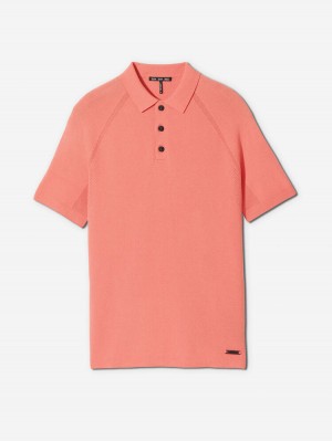 Sun Day Red 3D Knit Polo Hunter | WDMUYBP-31