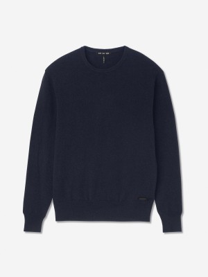 Sun Day Red 3D Tour Cashmere Crew Tmavě Blankyt | XZLOTEQ-85
