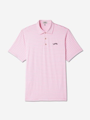 Sun Day Red Heritage Mesh Stripe Polo Růžové | SPFILAW-71