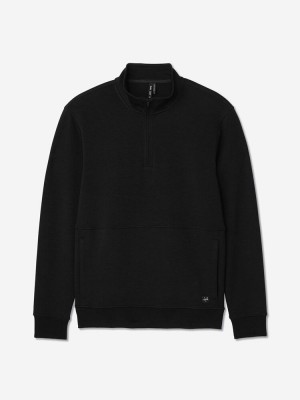Sun Day Red Hibrid Lightweight Quarter Zip Černé | OALHPGW-34