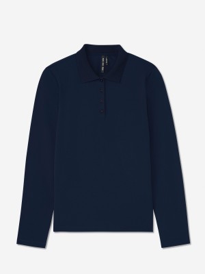 Sun Day Red Long Sleeve Sunnie PQ Polo Tmavě Blankyt | PVHNFXA-16