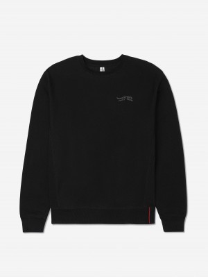 Sun Day Red Luare Chain Stitch Crew Black/Gray | BAKNQYF-07