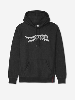 Sun Day Red Luare Chain Stitch Hoodie Charcoal/Light Gray | ONZXWVI-74