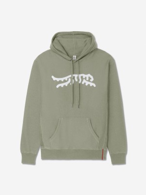 Sun Day Red Luare Chain Stitch Hoodie Olive/Cream | MZIXOKD-63