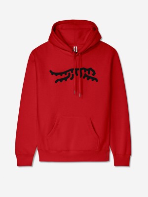 Sun Day Red Luare Chain Stitch Hoodie Red/Black | NPJXLDW-97