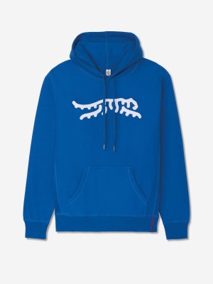 Sun Day Red Luare Chain Stitch Hoodie Royal/White | OLWMUXC-13
