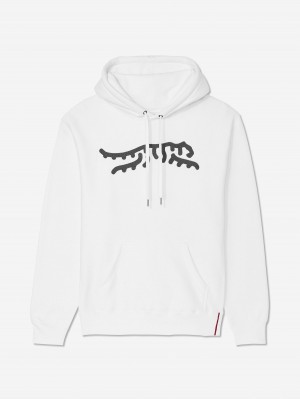 Sun Day Red Luare Chain Stitch Hoodie White/Gray | TKQHYFI-39