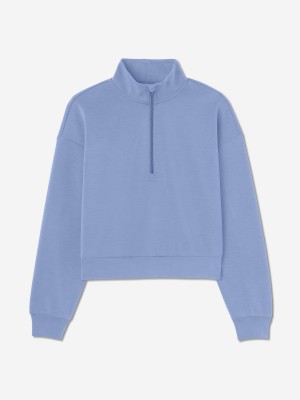Sun Day Red Luxe Lounge Midweight Quarter Zip Královská Modrá | VPQUCJB-62